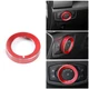Red Car Headlight Switch Button Knob Trim Cover Ring for Ford Mustang F150 2015+
