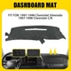 Dash Mat for Chevrolet Silverado 97-98 Dashboard Pad Cover Carpet Anti-slip Gray