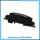 Dashboard Cover Compatible for Toyota Highlander 2009-2013 Polyester Black