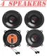 JBL STAGE3  6.5" 5.25" Coaxial Door & Rear Speakers for 2005-2013 Chevy Corvette