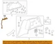 GM OEM 16-20 Envision Quarter Panel Interior Trim-Lever 23294875