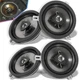 4 Pack Replace for Kicker Speaker 2007-2018 Jeep Wrangler JK JKU,77KICK10, 6.5in