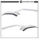 Plastic For Mazda 3 2019-2023 Left+Right Front Bumper Grille Trims 2 PCS Chrome