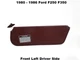 E0TB1004122AWA 80 to 86 Ford F250 F350 Left Driver Side Sun Visor Sunvisor Red