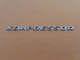 97 98 99 00 01 02 03 04 MERCEDES SLK230 KOMPRESSOR EMBLEM LOGO BADGE SIGN A47943