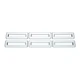 United Pacific 41001 Indicator Label Trim Plastic, Chrome, Fo for Freightliner
