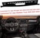Anti Glare For 2018-2022 Jeep Wrangler&nbsp;JL Car Dash Cover Dashboard Mat Carpet