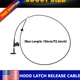 Hood Latch Release Cable for 2001-2005 Honda Civic Non-Si Models 74130S5AA01ZA