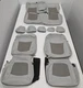 For Toyota RAV4 XLE Limited 2019-2025 Gray Leather Seat Covers W225
