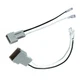 Fit For Lincoln Mazda Ford 2Pcs Car Speaker Wire Harness Adapter 72-5512 Cable 