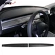 Fits 20-23 Tesla Model Y & 21-23 Model 3 Dashboard Wrap Cover Carbon Fiber Print