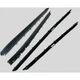 KG2075 Fairchild Industries Set of 4 Door Glass Weatherstrips for Chevy Corvette