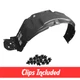 Front Left Driver Side Fender Liner w/ Clips For 2013-2018 Toyota Rav4 TO1248171