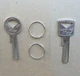 2 OLD SCHOOL KEY BLANKS! FORD GALAXIE T-BIRD FAIRLANE F-100 PICKUP EDSEL BRONCO