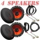 4 JBL 6.5" 400 Watt Front & Rear Door Speakers Kit for 2001-2007 Toyota Sequoia