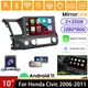 For Honda Civic 2006-2011 Apple Carplay 10.1" Android GPS Navi Car Radio Stereo
