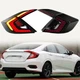 Sequential LED Tail Lights Left Right Fit For Honda Civic Sedan 10th Gen 2016-21