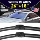 For BMW 528i 2011-2016 FRONT 26" & 18" WINDSHIELD WIPER BLADE SET OEM Quality