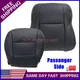 For 2013-2018 Toyota RAV4 Passenger Bottom & Top Replacement Seat Cover Black