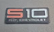 1986-93 Chevy S10 Pickup Glove Box Emblem Badge Nameplate