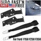2-PACK Rear Seat Quick Latch Release Kit Black Strap For Ford F-150 F-250 F-350