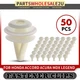 50Pcs 10.5 mm Triple Head Fastener Trim Panel Retainer for Honda Accord Acura