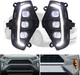 LED Fog Light DRL Daytime Running Lamp For Toyota RAV4 2019-2022 w/ Turn Signal