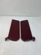 92-96 Ford Bronco F-Series Pair Of Sunvisors Sun Visors Vinyl OEM Red/Maroon