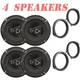 Precision Power 300 Watts 6.5" Front & Rear Speakers For 2006-2021 Honda Civic