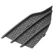 Outer Right Textured Black Bumper Grille For Ford Escape S SE Models 2013-2016