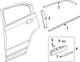 GENUINE OEM GM BUICK ENVISION 2024-2025 REAR SIDE DOOR LOWER MOLDING 84795148