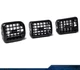3Pcs A/C Air Heater Dash Bezel Vents Fit For 1998-02 Dodge Ram 1500 2500 3500 