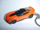 HOT 3D ORANGE CHEVROLET CORVETTE C7 Z06 CUSTOM KEYCHAIN keyring GM Hot Wheels