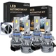 Combo LED Headlight High-Low Bulbs Kit For Toyota Sienna Van 3.3L 3.5L 2004-2010