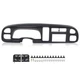 Double Din Dashboard Bezel Black Fit For 1998-2002 Dodge Ram 1500 2500 3500