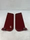 92-96 Ford Bronco F-Series Pair Of Sunvisors Sun Visors Vinyl OEM Red/Maroon