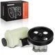  Power Steering Pump, with 6-Groove Pulley & Reservoir, Compatible with Dodge 
