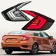 Dynamic Clear LED Left Right Tail Lights For Honda Civic Sedan 10th Gen 2016-21