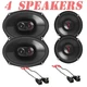 JBL Stage3 Front Door 6.5" Rear 6x9" Speakers kit for 2005-2010 Chevy Cobalt