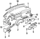 Genuine Mitsubishi Defroster Grille MB766489