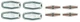 Seat Back Emblems with Backing Plates AMD Fits 1968 Chevrolet Camaro W-920