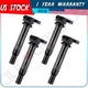 4 Ignition Coil Pack For L4 1.6L Hyundai Accent Kia Rio Rio5 06 07 08 09 10 11