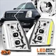 For 07-14 Cadillac Escalade ESV EXT LED Switchback Projector Headlights Chrome