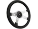 1969-89 Chevrolet Camaro Black Leather Steering Wheel Kit, Solid 4-Spoke