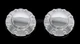 2 REAR Center Caps for RAM 3500 2019-2025 Chrome 17" Dually Wheel Axle Hub Cover