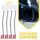 For 2003-2021 Front Jeep Wrangler Door Rear Speaker Harness Wire Connector Plug