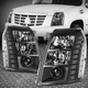 [HID] For 07-14 Cadillac Escalade ESV EXT Projector Headlight Lamps Black/Clear