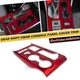 Red Cup Holder Panel&Gear Box Shift Decor For Toyota Highlander 2020 2021 2022+