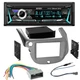 Jensen Single DIN In-Dash Car Stereo AM/FM Radio kit for 2009-2013 Honda FIT