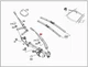 Genuine MERCEDES BBDC C117 W176 X117 X156 Wiper arm 1768203400